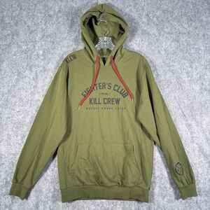 Kill Crew Hoodie Mens Medium Green Fighters Club Porrada Series